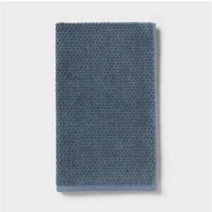 Threshold Luxe Textured Dot Hand Towel 12 Pcs Set Blue 16 x 27 Jacquard Cotton‎
